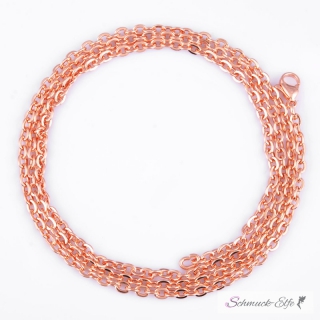 4 tlg. SET Engelsflgel Anhnger inkl. FEDER Kfig, Klangkugel Harmony neon pink & Kette mit Rosegold vergoldet im Etui