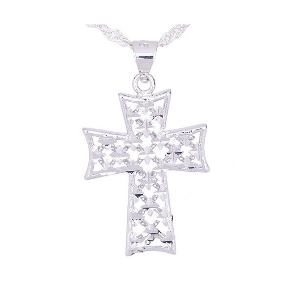 Kreuz Anhänger 925 Silber  OHNE KETTE