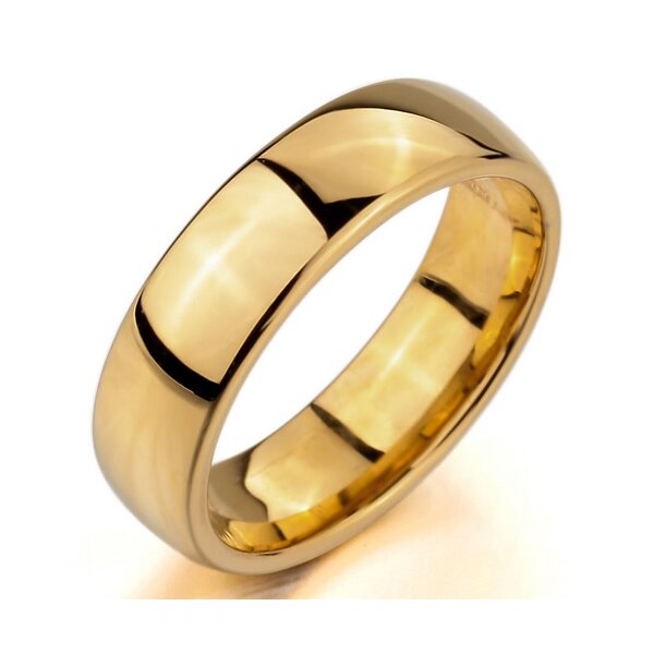 Ehering / Partner Ring Edelstahl gold mit GRAVUR OPTION  im Etui verschiedene Gren