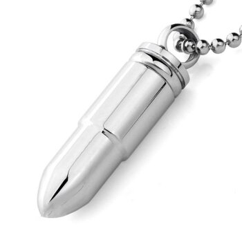 BULLIT Anhänger 316 L EDELSTAHL Silber inkl. Kette im Etui