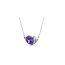 HERZ Restless Heart Swarovski Elements violett  inkl. Kette im Organza Beutel