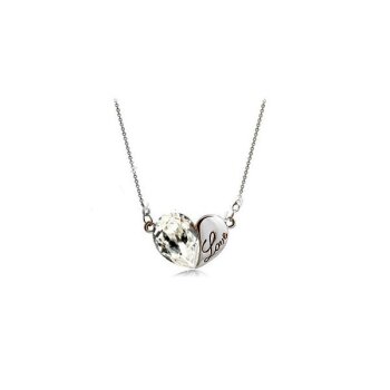 HERZ Restless Heart Swarovski Elements wei Kette im...