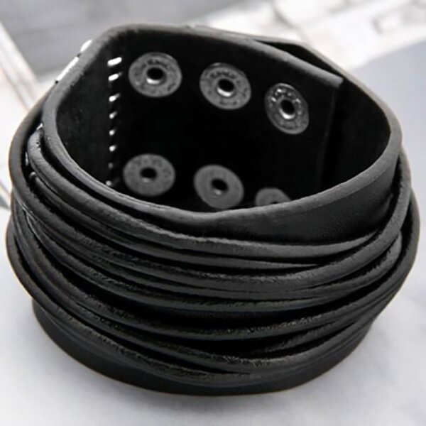 Lederarmband ROCKN Roll schwarz