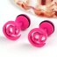 1 Paar FAKE Plugs  Ohrstecker @  Edelstahl pink  im  Organza Beutel