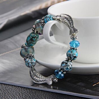 Perlen Armband AQUA DREAMER im Organza Beutel