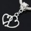 Dangle Bead  verschlungene Herzen