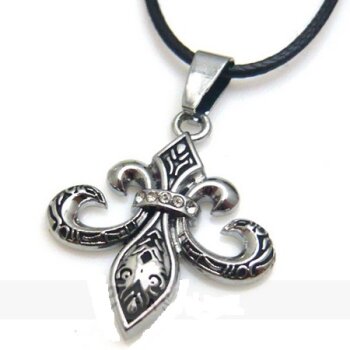 Anhänger Fleur de Lis EDELSTAHL inkl. Kette im...