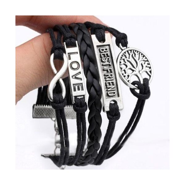 Armband Lebensbaum schwarz