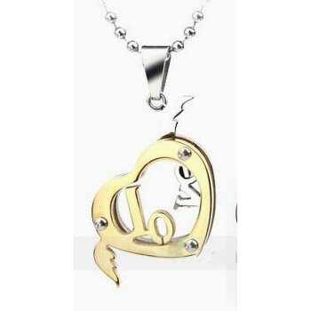 Partner KetteLove Herz Gold Silber 316 L Edelstahl inkl....