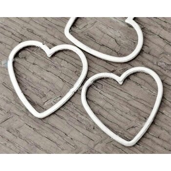 Charm Herz Tibet Silber