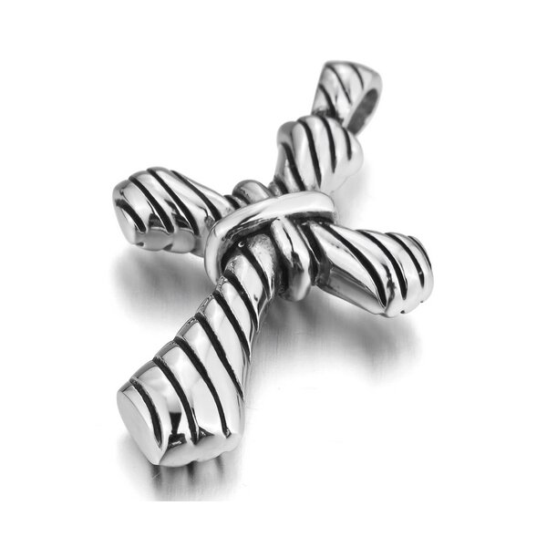 Kreuz Anhänger Cross 316 L   EDELSTAHL inkl. Kette im Etui