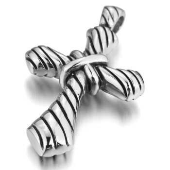 Kreuz Anhänger Cross 316 L EDELSTAHL inkl. Kette im Etui