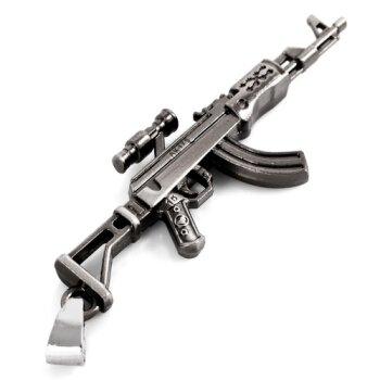 Gewehr Anhänger AK47S 316 L EDELSTAH L inkl. Kette im...
