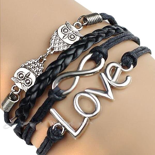 Armband EULY / LOVE schwarz