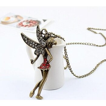 Strass Elfe inkl. Kette gold im Organza Beutel