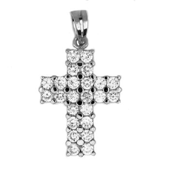 Kreuz Anhänger GLAM mit Zirkonien aus 925 Silber...