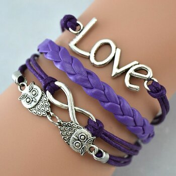 Armband Euly Love lila