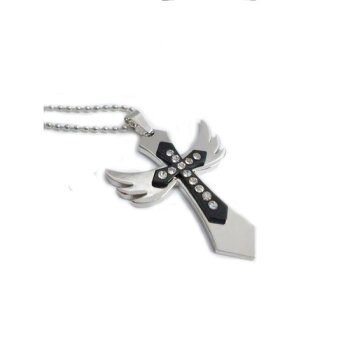 Kreuz Anhänger Engel mit Strass inkl. Kette im Organza...