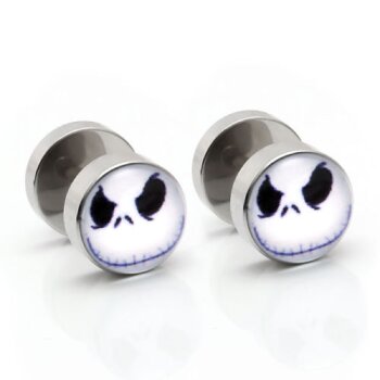 1 Fake Plug schwarze Fee Edelstahl