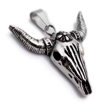 Anhänger Bulle 316 L EDELSTAH L inkl. Kette im Etui
