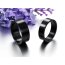 Set Eheringe / Partner Ringe  316 L Edelstahl schwarz glänzend