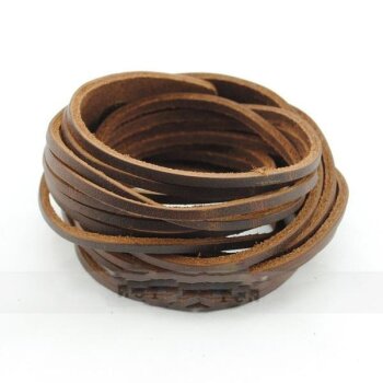 Wickel Lederarmband STYLE braun im Organza Beutel