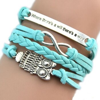 Armband Euly pastell mint im Organza Beutel