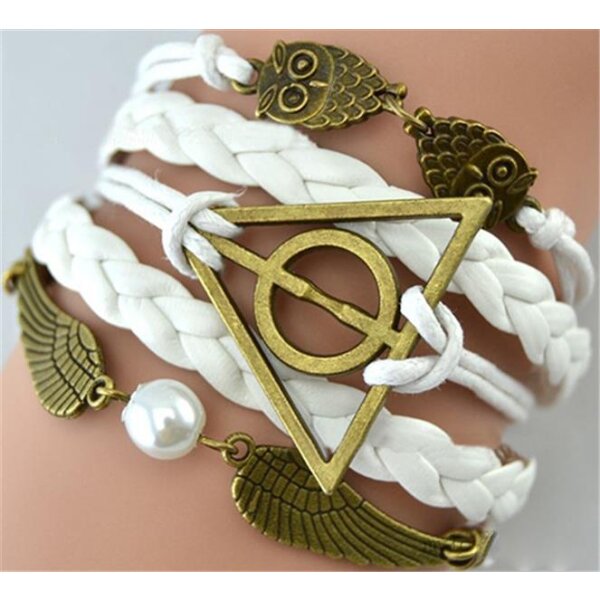 Armband Euly & Engelsflgel wei