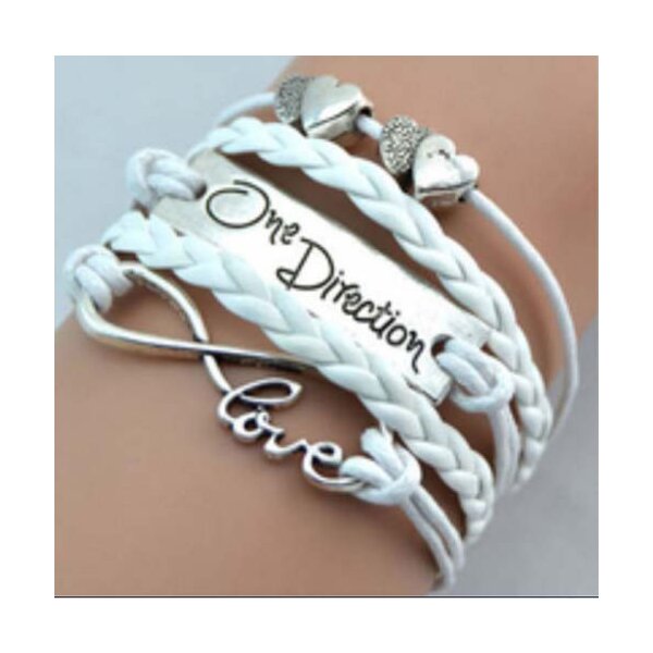 Armband Infinity One Direction wei