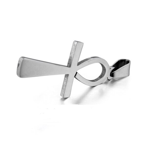 Kreuz Anhänger ägyptisch Edelstahl im Etui