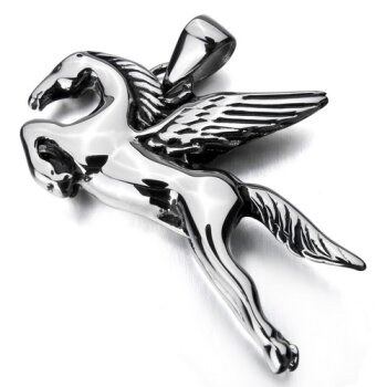 Pegasos Pferd Anhnger 316 L Edelstahl inkl. Kette im Etui