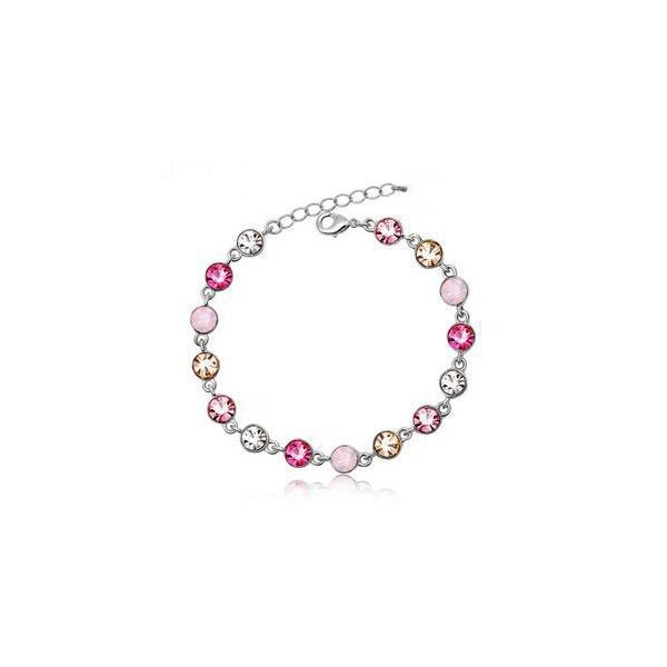 Armband Swarovski Elements rosa Tne im Etui