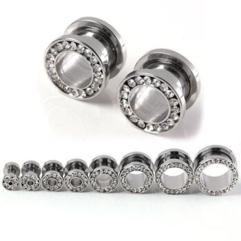 Expander / Plug Zirkonia TUNNEL klar 316 L Edelstahl...