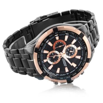 Armbanduhr Black Star Edelstahl schwarz Rosegold