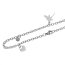 Edelstahl Bettelarmband Libelle & Herzen 316 L Edelstahl  im Organza Beutel