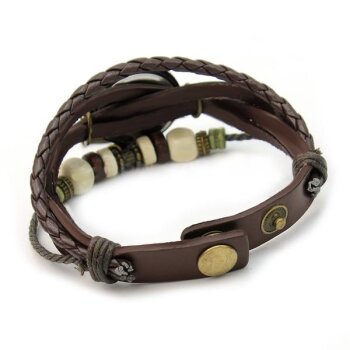 PU Leder Armbanduhr  Vintage SEESTERN  dunkel braun  im...