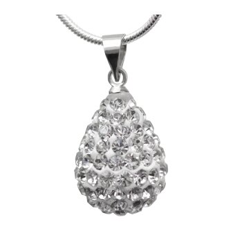 Silber Anhänger Zirkonia Tropfen inkl. 925 Silber...