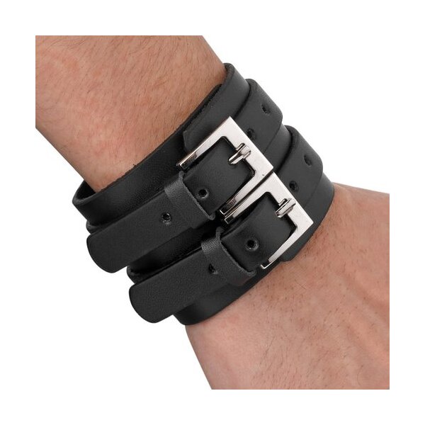 PU  Lederarmband ROCK  Edition Farbwahl  im Schmuck Beutel