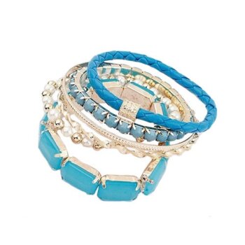 Bohemia Style Armbnder SET 6 tlg. blau