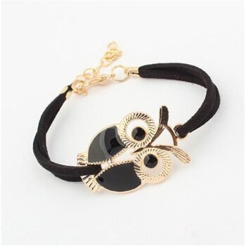 Armband Euly gold schwarz im Organza Beutel