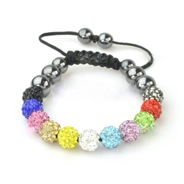 Glamour & Strass  Armband  multicolour  im Organza Beutel