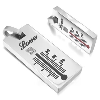 Partnerketten Thermometer LOVE inkl. Ketten im Etui...