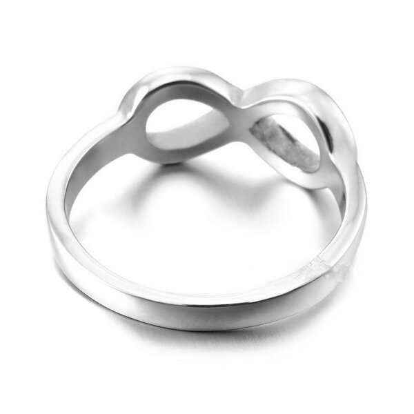 Ring  INFINITY Unendlichkeit 316L  Edelstahl  im Etui