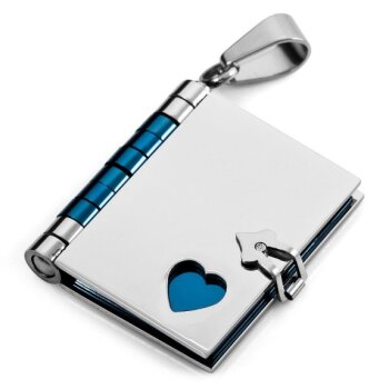 Buch Anhänger mit Herz Harmonie inkl. Kette im Etui...