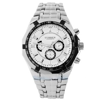 Armbanduhr White Star Edelstahl Silber weiß