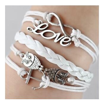 Armband Euly Anker Infinty & Love weiß