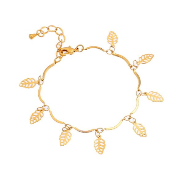 Armband Blätterzauber vergoldet