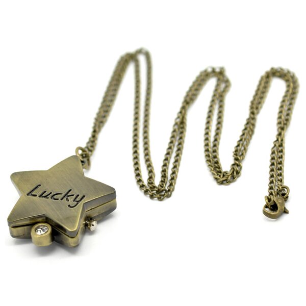 Stern Uhr Lucky inkl. Kette im Schmuck Beutel