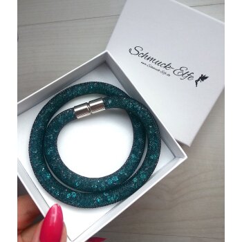 2 in 1 Choker Collier & Wickel Armband Flying Diamond...
