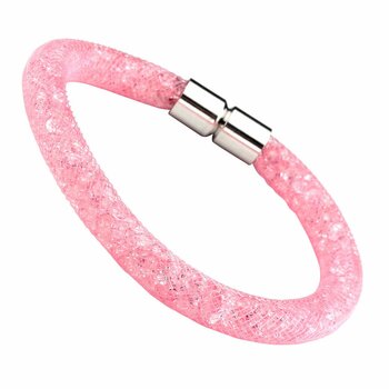 Armband Flying Diamond rosa Glam mit Magnetverschluss